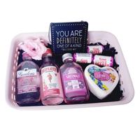Pink Gin Miniature Gift Basket |Gift Hamper| Gin Gift | Alcohol Gift | For Her | Adult Gifts (You Are Definitely One of a kind)