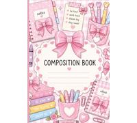 Pink Gingham Cottagecore Composition Book: 120 Dotted Pages Journal for Women & Girls: Cute Floral Bow Bullet Journal Notebook - Perfect for Planning, Notes & Positive Vibes