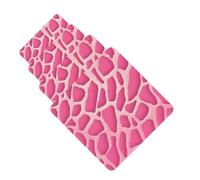 Pink Giraffe Texture Car Air Fresheners Cards 4 Pcs Hanging Fragrance Scented Cards Long-Lasting Car Aromatherapy Tablets for Wardrobe Bathroom Car Interior Mirror Pendant Gifts