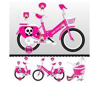 Pink Girls Bike, Bicycle, 12" 14" 16" 18" 20", Cycling, Girls Cycle, Road Bike, Child Road Bike, Adjustable Bike, Raleigh, BMX, Tourer, 2-12 Years Old, Stabilisers, New (16 Inch)