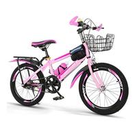 Pink Girls Mountain Bike - 24 Inch, Height Adjustable, Sport Bike, Double Brake, Tool Kit Included for 6 to 12 Year Olds