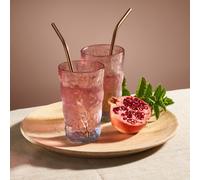 Pink Glacier Drinking Glass