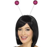 Smiffys Glitter Ball Boppers, Pink , Party & Carnival Fancy Dress, Adult Dress Up Accessories