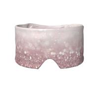 Pink Glitter Printed, Full Eye Covers Light Blocking Eye Mask Sleep Eye and Ear Muffs