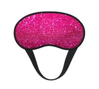 Pink Glitter Printed, Full Eye Covers Light Blocking Eye Masks Blackout Sleep Eye Muffs