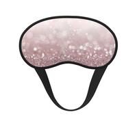 Pink Glitter Printed, Full Eye Covers Light Blocking Eye Masks Blackout Sleep Eye Muffs