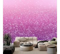Pink Glitter Texture Photo Wallpaper 200 x 140 cm Non-Woven Photo Wallpaper, Dreamy Background Sofa Hotel TV Bedroom Living Room Background Art Wall Mural Wall Sticker
