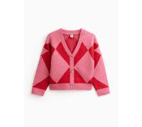 Pink Glossy Pop Chevron Cardigan 7 years