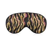 Pink Gold Black Tiger Stripes Sleep Eye Mask Blocks Light Cover Eyeshade for Men Women