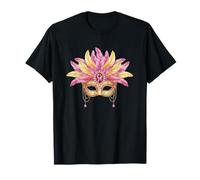 Pink Gold Carnival Mask of Joy T-Shirt