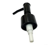 Pink Gold Lotion Pump Head 28mm for Bottles(Shiny Black) | Gloss black finish, 1cc precise output, fits 28mm bottles, bathroom kitchen use, elegant design