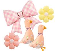 Pink Goose Balloons One Silly Goose Birthday Party Decorations Silly Goose Baby Shower Decorations Two Silly Goose Birthday Decoration Spring Themed Party Decor Gingham Bow Party Decor