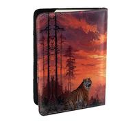 Pink graffiti Passport Holder for Travel - Passport Case for Men & Women Travel Document Organizer Credit Cards Case, Night Tiger, One Size