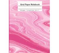 Pink Graph Paper Composition Notebook Large, 8.5 x 11, 1 cm Squares, 100 Pages: Grid Paper Notebook Journal, Engineering, Drawing, Math, Science, Dysgraphia, Dyscalculia