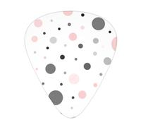 Pink Gray White Modern Polka Dot Pattern Print12 Professional Guitar Tuner For Guitar, Bass, & Chromatic Tuning Modes