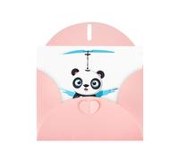 Pink Greeting Card DLXW Helicopters Pattern for Christmas, Children's Birthday, Valentine's Day, Wedding Anniversary & Party Invitation