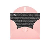 Pink Greeting Card Set with Envelopes - Supernatural Inspiration Print Blank Cards for Birthday, Valentine's Day & Party Invitations