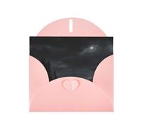 Pink Greeting Card with Envelopes - The Vast Night Print Blank Cards for Birthday, Wedding, Encouragement, Blessed Occasions