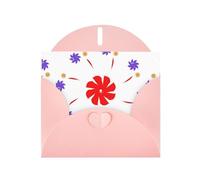 Pink Greeting Card YYHWHJDE Eight-way rotating flower Picture Perfect for Valentine's Day, Wedding Anniversary & Party Invitations