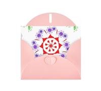 Pink Greeting Card YYHWHJDE Rotating purple flowers Picture Perfect for Valentine's Day, Wedding Anniversary & Party Invitations