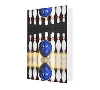 Pink Greeting Cards with Envelopes - bowling Print Blank Note Cards, Perfect for Birthday, Wedding, Anniversary