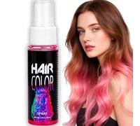 Pink Hair Dye, Temporary Hair Dye, Hair Colour Spray, Wash in Wash out Hair Colour, Coloured Hair Spray, Instant Styling Hair Mascara for Cosplay, Party, Christmas, Halloween