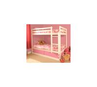 (Pink) Hamlet Wooden Slide Storage Bunk with Lucy Mattresses