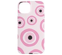 Pink Hamsa Evil Eye Charm Protective Talisman Aesthetic Case for iPhone 15 Plus