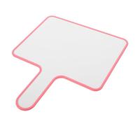 Pink Handheld Mini Whiteboard Answer Paddle for Student Quizzes and Voting | Reusable Plastic Surface, Double Sided Design, Smooth Writing, Lightweight Portable Handle, Suitable for Classroom Supplies