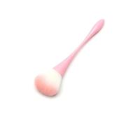 Pink Handle Hourglass Nail Dust Brush, Multi-Functional Blush & Loose Powder Brush, Professional Manicure Nail Cleaning & Makeup Tool for DIY Home Salon Use