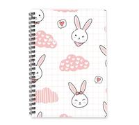 Pink Heart Filled Clouds 2026 Planner Diary A5 To Do List Notebook Diary Organiser Journals for Women 2026 Journal Planner for Christian Week To View Monthly Year with Dotted Line Note Page Slim