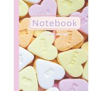 Pink Heart Gingham Composition Notebook: Pretty Pink Aesthetic Wide Ruled Writing Tablet, Cute Valentine’s Day Gift for Kids and Students, 7.5 x 9.25 Composition Journal