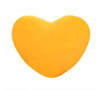 Pink heart shaped pillow, plush cushion heart pillow, Soft Throw Pillows, Pink Decorative Pillow for Kids Friends Valentines Day Mothers Day,30CM (Yellow)