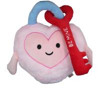 Pink Heart with Padlock & Key Be Mine 25 CM Cushion Plush Valentines Day