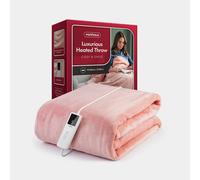 Pink Heated Throw Blanket VonHaus Pink One Size