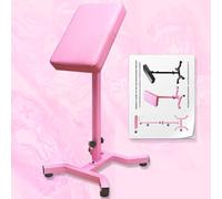 Pink Heavy Tattoo Arm Rest Legrest Bracket - Tattoo Armrest Stand H Base Stability Strongly Non-Slip, Thicken Soft Sponge Pad, Portable Hand Rest Stand Arm Support Tattoo Furniture for Artist (Pink)
