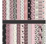 Pink Helloween Scrapbook Paper Pad Journal Decoupage Collage Materials