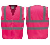 Pink Hi Vis Hi Viz Safety Vests Waistcoats, Work Wear & Events, Bulk Discounts, Brook Hi Vis.