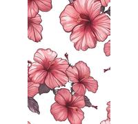Pink Hibiscus in Bloom: 6"x9" Hardcover Lined Journal - 100 Pages for Creative Ideas, Goals, and Daily Writing