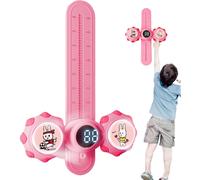 (Pink) High Training Touch Counter Device - High Training Touch Counter Device With Led Light,Smart Counting Height Trainer Tool With Intelligent Voice
