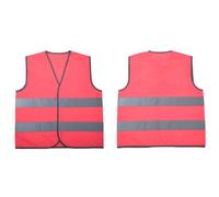 Pink High Visibility Vest for Children Kids High Hi Vis Safety Vests Unisex Children's Safety Clothes Reflective Gear Jacket in the Dark for 2-4 Years Boys Girls Gift Play Outside Ride Bike