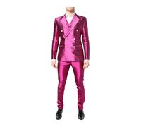 Pink HighShine DoubleBreasted Suit - male - Dolce & Gabbana - Double Breasted Suits - Pink - S - Suits S