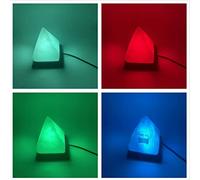 Pink Hill Pyramid Shape White Himalayan Salt Lamp