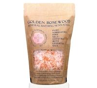 Pink Himalayan Bath Salt Crystals | 100% Natural, Mineral-Rich with Essential Oils | Muscle Recovery, Balances pH, Rejuvenates Skin | Detox, Stress Relief | Spa-Quality Bath Soak | Golden Rosewood