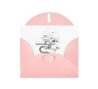Pink Holiday greeting check blank card and pearl beautiful blank note block VVXBHGR Abstract Architecture Pattern