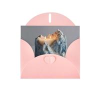 Pink Holiday greeting check blank card and pearl beautiful blank note block VVXBHGR glacier candle Pattern