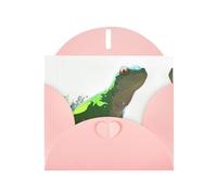Pink Holiday greeting check blank card and pearl beautiful blank note block VVXBHGR Lizard looking up at the sky Pattern
