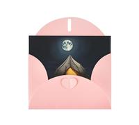 Pink Holiday greeting check blank card and pearl beautiful blank note block VVXBHGR Moonlight Travel Pattern