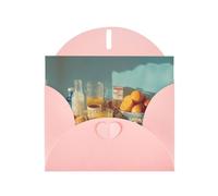 Pink Holiday greeting check blank card and pearl beautiful blank note block VVXBHGR Morning freshness Pattern