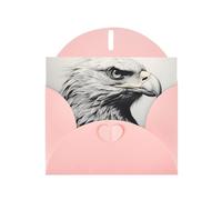 Pink Holiday greeting check blank card and pearl beautiful blank note block VVXBHGR sketch of an eagle Pattern
